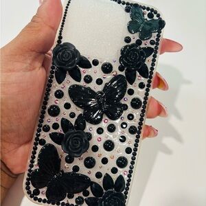 Black butterfly iPhone 16 Pro Case